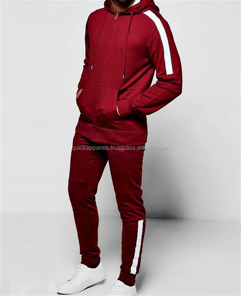 Latest Design Plain Tracksuit Men Tracksuits Gym Sweatsuit Custom