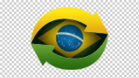 Esfera Brasil Escritorio Pelota Bandera Computadora Fondo De