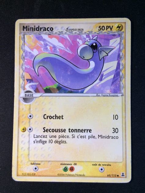 Minidraco 65 113 EX Espèces Delta carte Pokemon