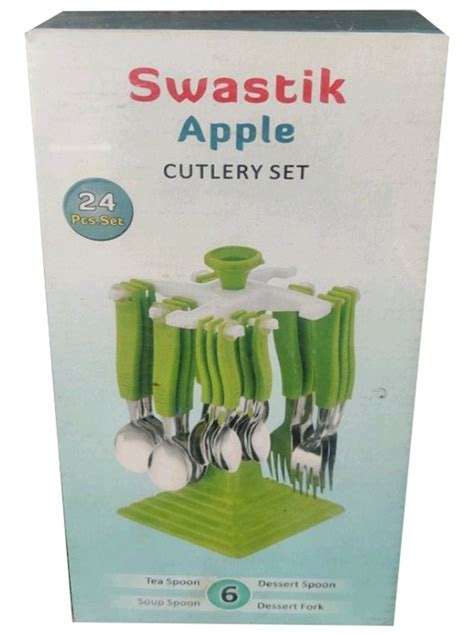 24 Plastic Swastik Cutlery Set For Home At Rs 430 Set In Rajkot ID