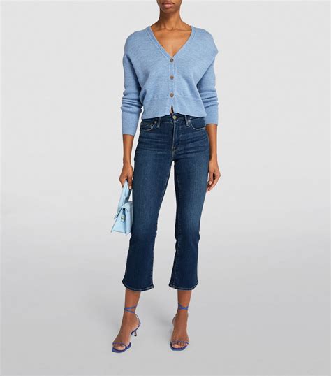 Good American Blue Cropped Good Legs Jeans Harrods Uk