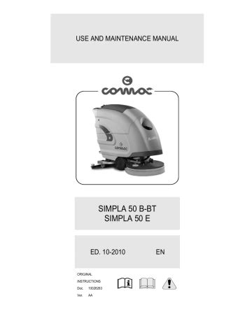 Comac Simpla B Simpla E Use And Maintenance Manual Manualzz