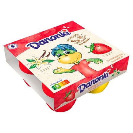 Danone Danonki Mega Serek Truskawka Wanilia 360 G 4 X 90 G 9