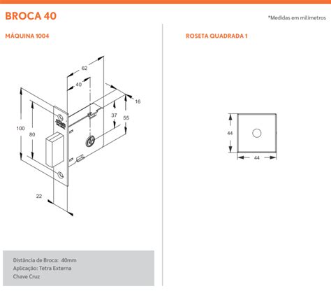 Kit Fechadura Rolete Para Porta Pivotante Stam Roseta Quadrada Inox