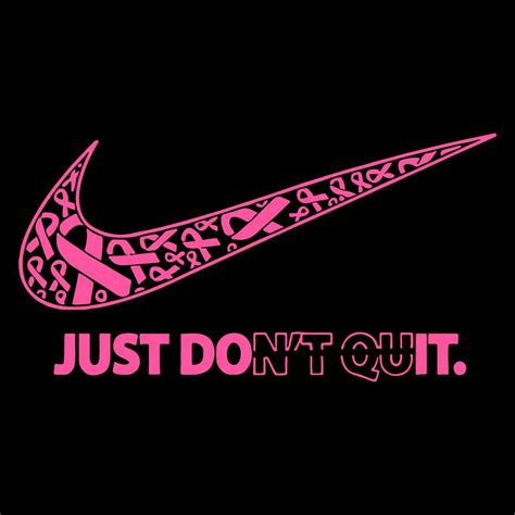 Just Dont Quit Svg Breast Cancer Awareness Nike Just Dont Q Inspire Uplift