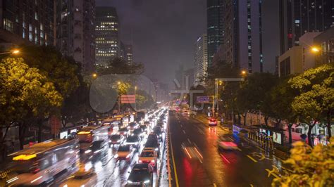 深圳夜晚雨天车流深南大道雨夜交通3840x2160高清视频素材下载编号9548014实拍视频光厂vj师网