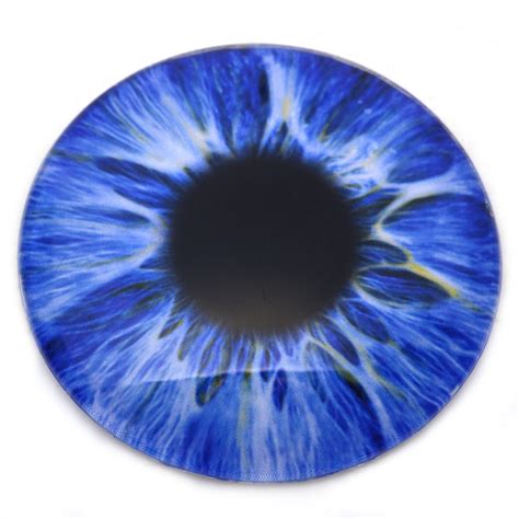 Large 78mm Intense Ice Blue Human Glass Eyes Handmade Glass Eyes