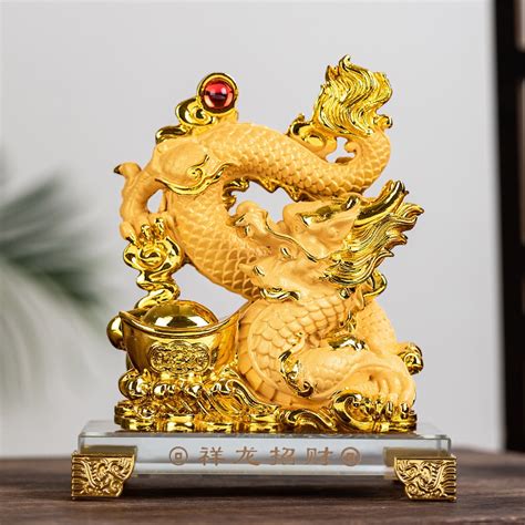 Jual Patung Naga Pajangan Imlek Hiasan Dekorasi Fengshui Kado Hadiah