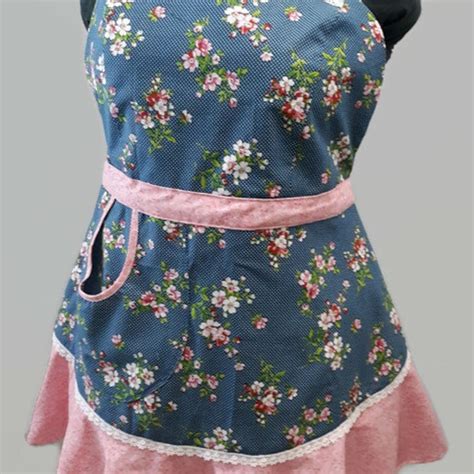 Pink Ruffle Apron Etsy