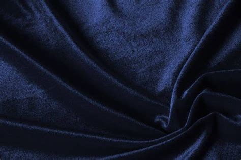 Dark Blue Velvet Fabric