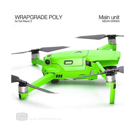 Wrapgrade Unité Principale Skin Compatible Avec Dji Mavic 2 Neon Green