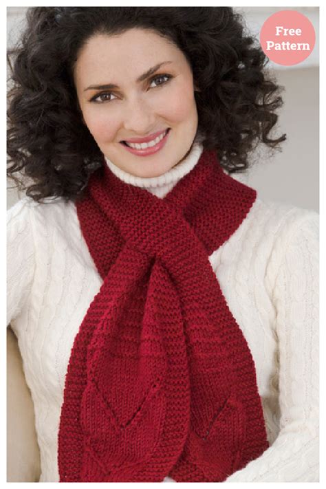 Self Fastening Keyhole Scarf Free Knitting Pattern Page Of