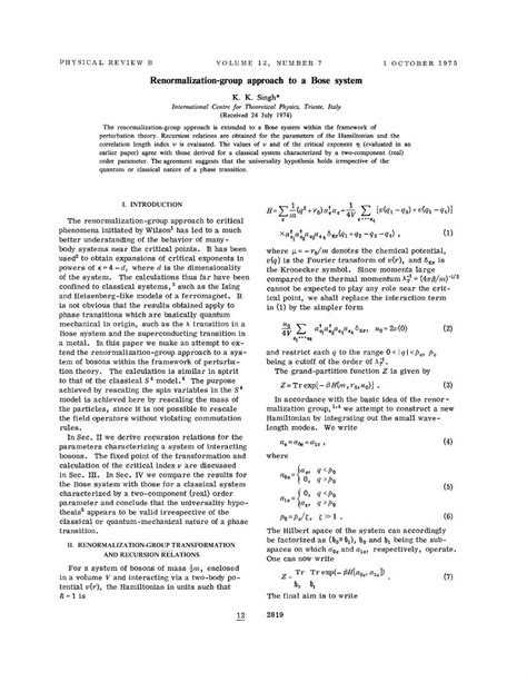 PDF Renormalization Group Approach To A Bose System DOKUMEN TIPS