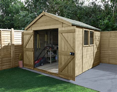 Timberdale X Apex Shed Double Door Forest Garden