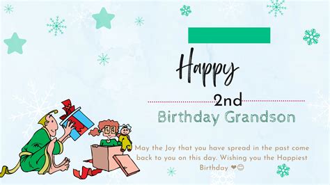 Best Happy 2nd Birthday Grandson - Cute Wishes 2022