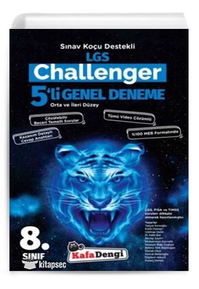 8 Sınıf LGS Challenger 5 li Genel Deneme Kafa Dengi Yayınları