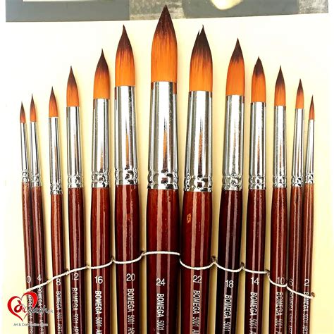 Asint Round Best Artist Paint Brush Set Brushes For Acrylic