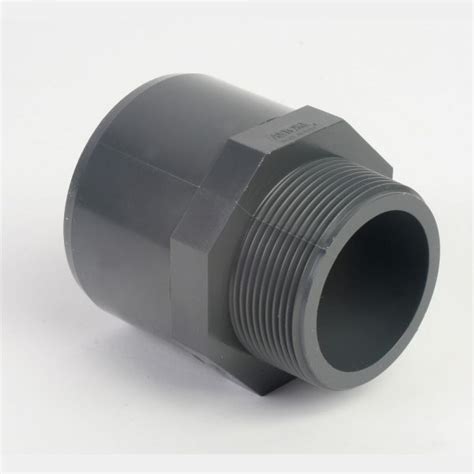 Pvcu Adaptor Plain Female Bsp Threaded Male Spigot Ind Fittings