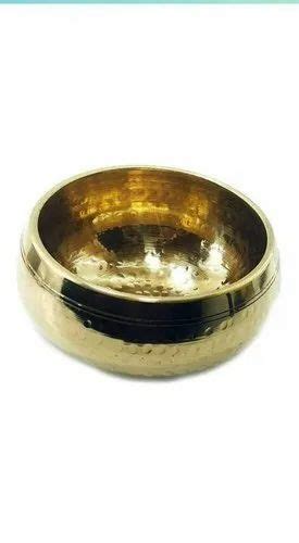 Plain Meditation Brass Singing Bowl 0 80 Kg Round At Rs 700 Kg In Delhi