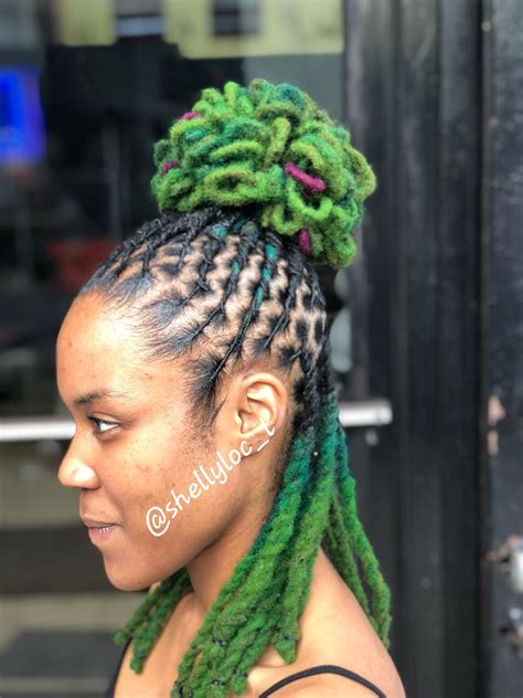 Colored locs Short Dreadlocks Styles, Dreadlock Styles, Curly Hair Styles, Natural Hair Styles ...