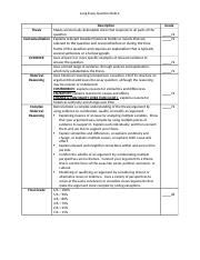 2018 LEQ RUBRIC 100 Points Docx Long Essay Question Rubric Thesis