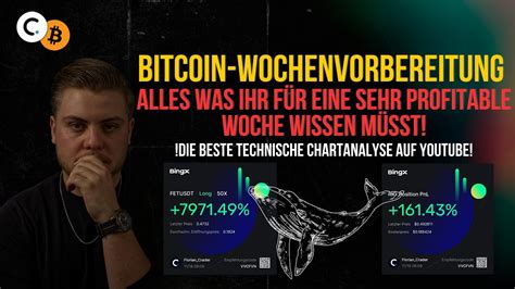 BITCOIN Wochenvorbereitung DAS müsst IHR für eine PROFITABLE Woche