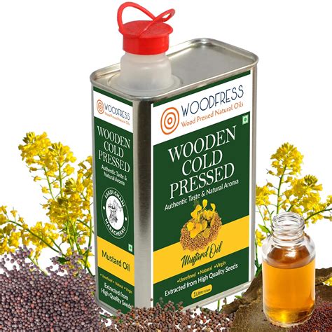 Woodfress Cold Pressed Mustard Oil Kachi Ghani Mustard Oil Sarso Oil