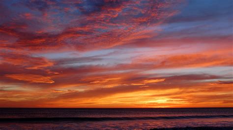 Wallpaper Sunlight Sunset Sea Clouds Beach Sunrise Evening