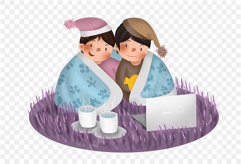 Winter Winter Hot Water Keep Warm Notebook Home Watch Movie Png Transparent Clipart Image And
