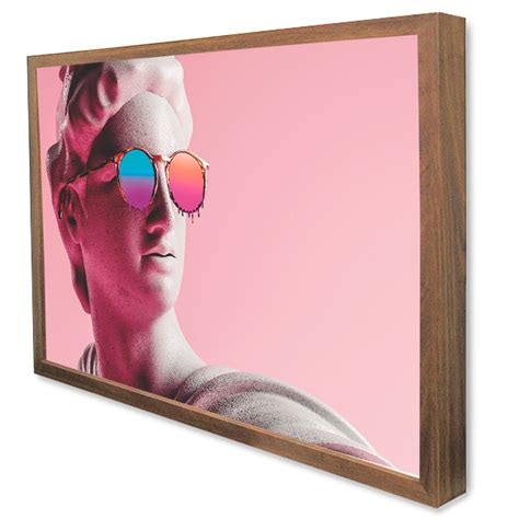 Quadro Decorativo Caixa Alta Vidro Grego Óculos Moderno Parcelado