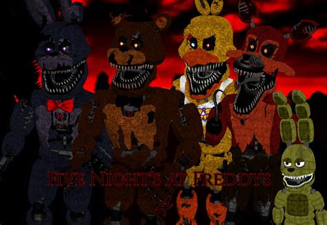 Mmdfnaf Five Nights At Freddys 4 By Funitime On Deviantart