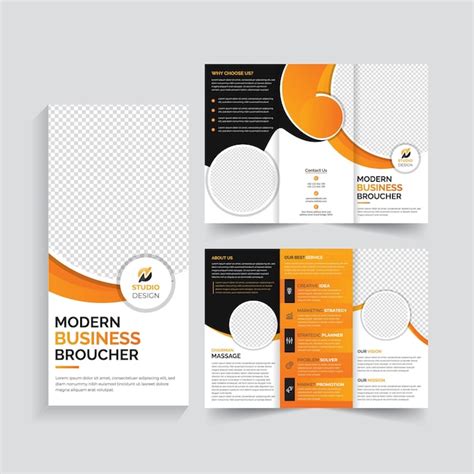 Design De Brochure Trifold De Marketing D Entreprise Design De Mod Le