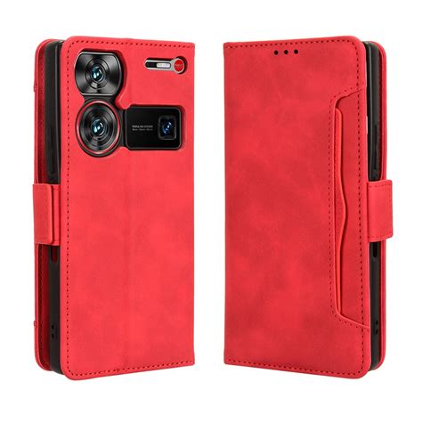 For Zte Nubia Z Ultra Magnetic Multi Card Slot Flip Leather Wallet