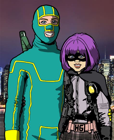 Kick Ass And Hit Girl By Chairface On Deviantart