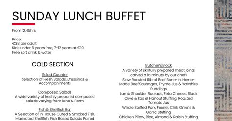 Sunday Lunch Buffet 2 Pdf DocDroid