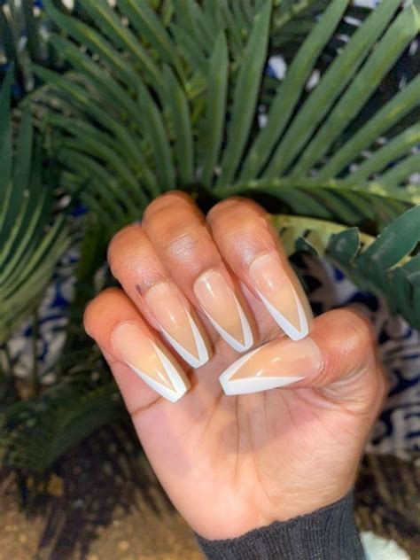 ImPressed Nude Blanche Long White Press On Nails Nail Length Coffin Press On Nails