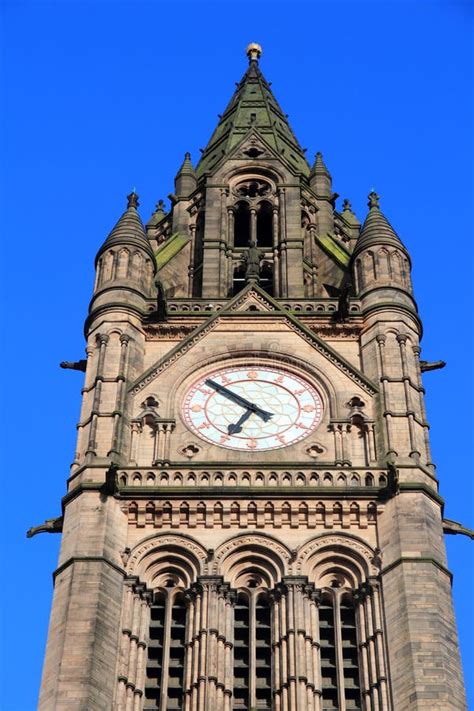 Manchester City Hall stock image. Image of kingdom, tourism - 109468833