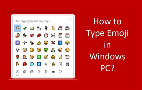 How To Type Emoji On Pc