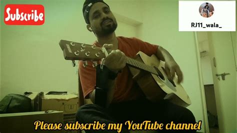 Meri Bhigi Bhigi Si Palko Pe Guitar Cover Rj11wala Youtube