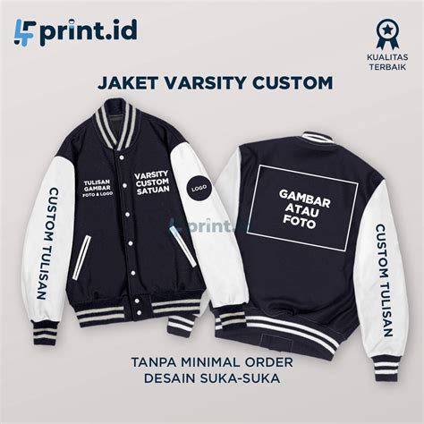 Jual Jaket Varsity Jaket Baseball Design Suka Suka Custom Satuan