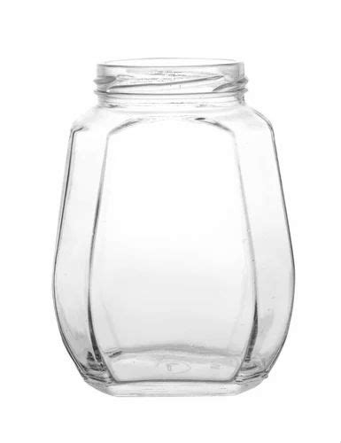 200 ML Hexagonal Glass Jar For Food Storage At Rs 9 Piece In Firozabad