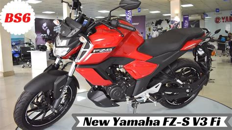 New 2020 Yamaha Fz S Bs6 Red Detailed Review On Road Price All