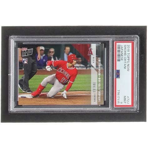 Shohei Ohtani 2018 Topps Now 72J Japanese RC PSA 9 Pristine Auction