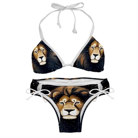 Leo Constellation Women S Swimwear Bikini Set With Detachable Sponge