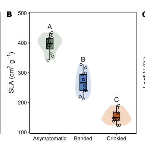 A Leaf Water Content Lwc B Specific Leaf Area Sla And C