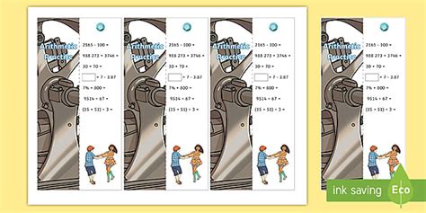 Sats Survival Year 6 Arithmetic Practice Maths Bookmarks Pack 11