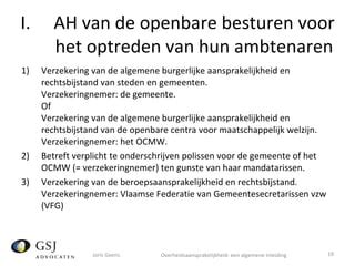 Overheidsaansprakelijkheid PPT