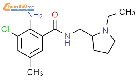 63498 04 4 Benzamide 2 Amino 3 Chloro N 1 Ethyl 2 Pyrrolidinyl Methyl