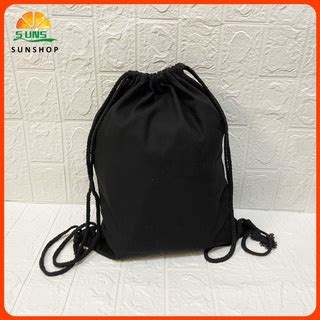 1pc Thick Canvas Katsa Drawstring Bag Back Pack String Bag Backpack Eco