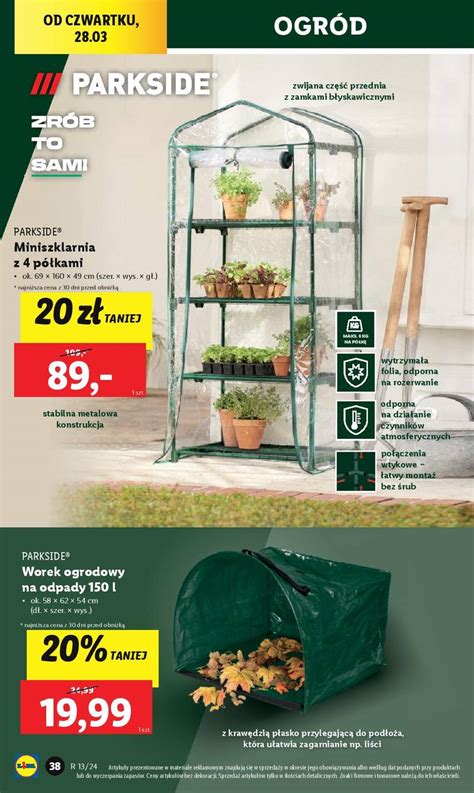 Lidl Katalog Worek Ogrodowy Na Odpady Mini Szklarnia P Ki